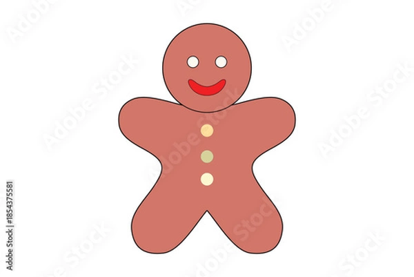 Obraz christmas gingerbread man