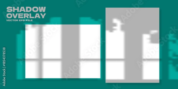 Obraz rectangle window shadow overlay