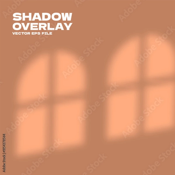 Obraz rectangle window shadow overlay