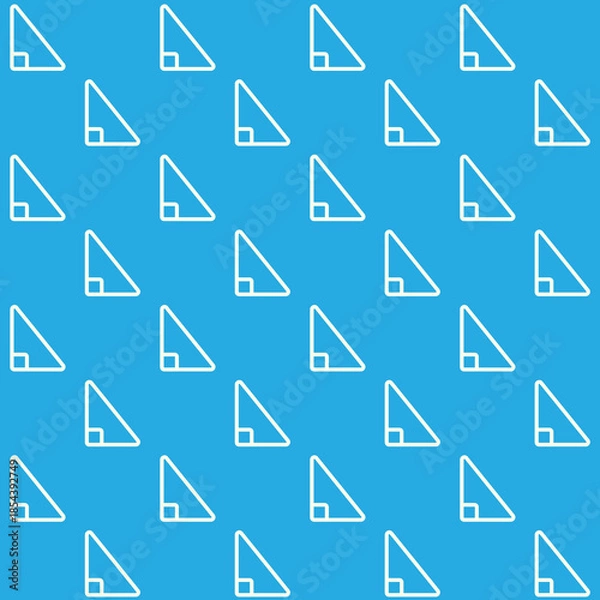 Fototapeta Right Triangle Vector Seamless Pattern