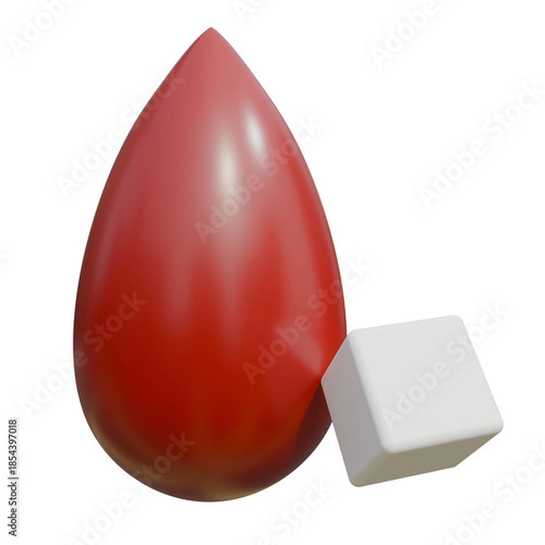 Obraz red blood drop