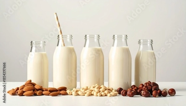 Obraz milk and cookies