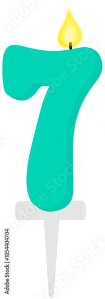 Obraz candle birthday