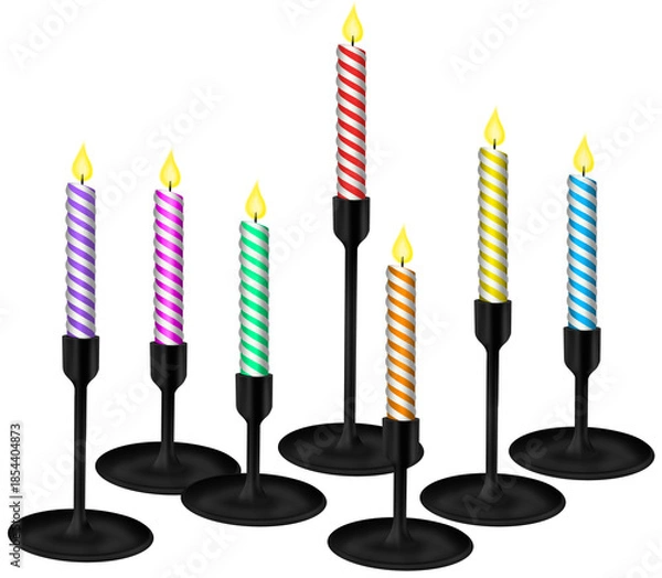 Obraz candle birthday