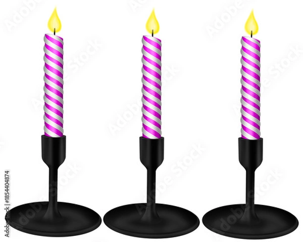 Obraz candle birthday