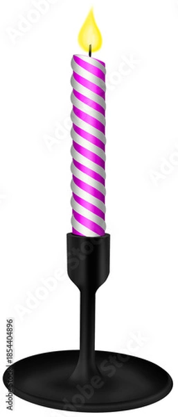 Obraz candle birthday