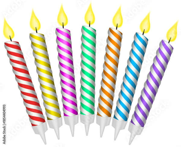 Obraz candle birthday