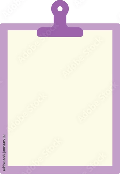 Obraz レトロなクリップボードフレーム　ピンク　Web　Adobe Illustrator Artwork