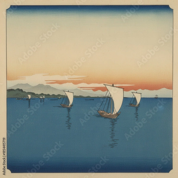 Obraz 浮世絵（Ukiyoe）／風景