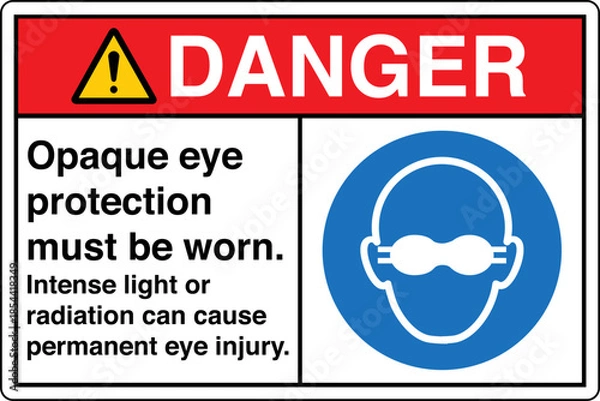 Obraz Safety Sign Marking Label Man...