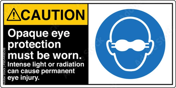 Obraz Safety Sign Marking Label Man...