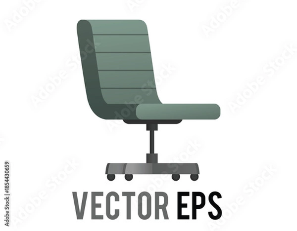 Obraz Modern office chair with a sleek, minimalist design and comfortable seating