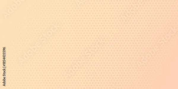 Obraz Gradient background halftone vector. hexagonal halftone.
