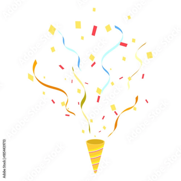 Obraz 華やかに放たれたパーティークラッカー