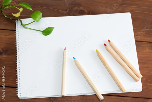 Obraz 色鉛筆とスケッチブック