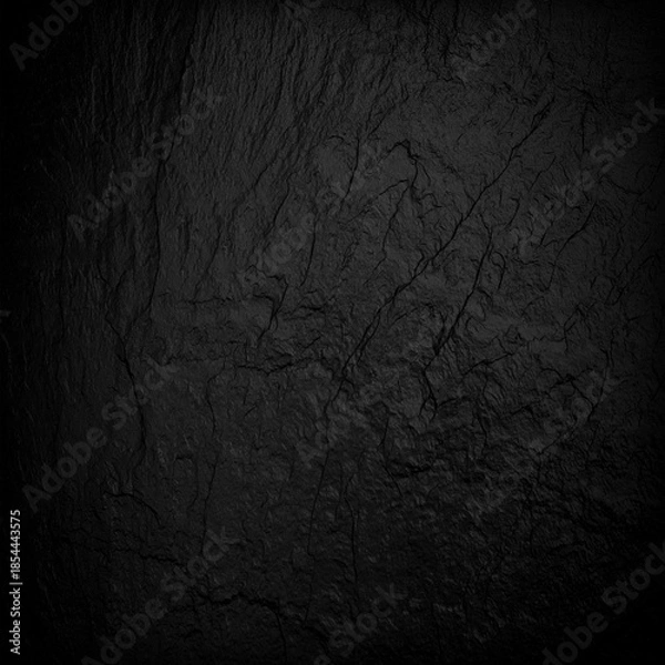 Fototapeta Dark grey black slate background or texture