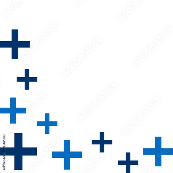 Fototapeta Medical Cross Pattern Corner