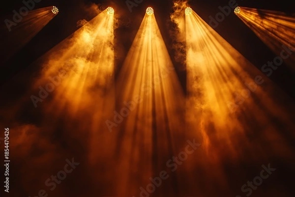 Obraz Golden performance spotlight high resolution picture