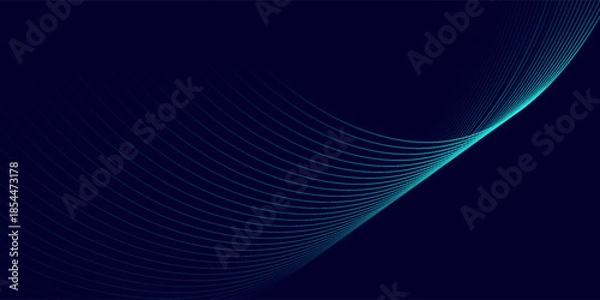 Obraz Abstract technology backgrounds by wave lines background.