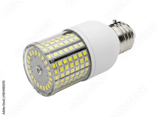 Obraz Energy efficient led light bulb isolated on transparent background