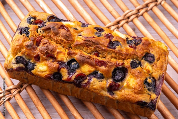 Obraz ブルーベリーとクランベリーのパウンドケーキ