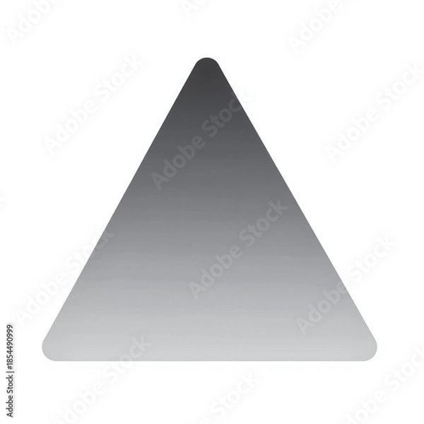 Obraz Triangular gradient shape with rounded corners