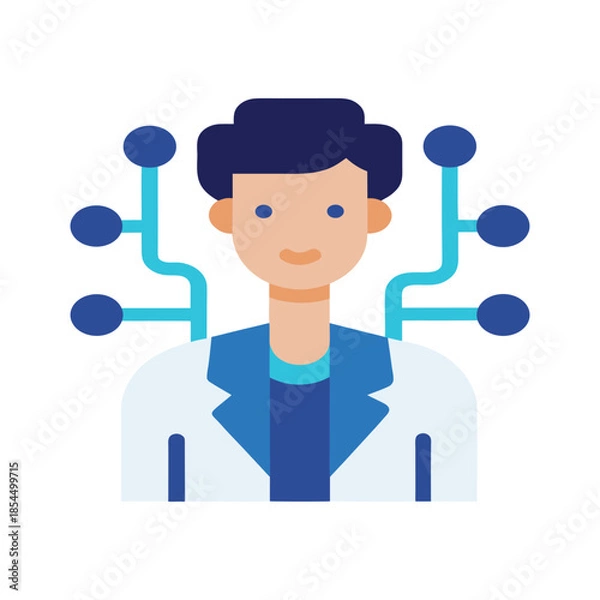 Obraz Ai Doctor Avatar Generated From Advanced Biotech Data