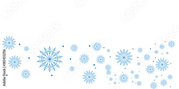 Obraz winter falling snowflakes