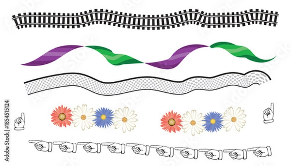 Obraz Various arrows designs isolated on white background