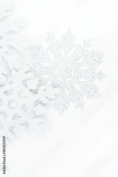 Fototapeta 눈결정 모양 패턴과 카피공간