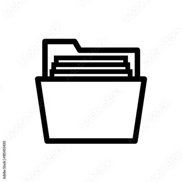 Fototapeta Folder vector icon