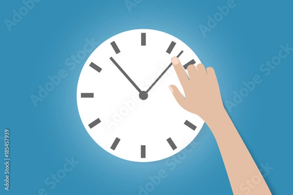Fototapeta Clock time Punctual Second Minute Hour Concept