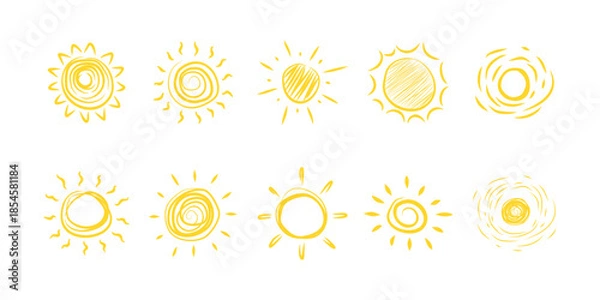 Obraz Doodle Sun Sketch 