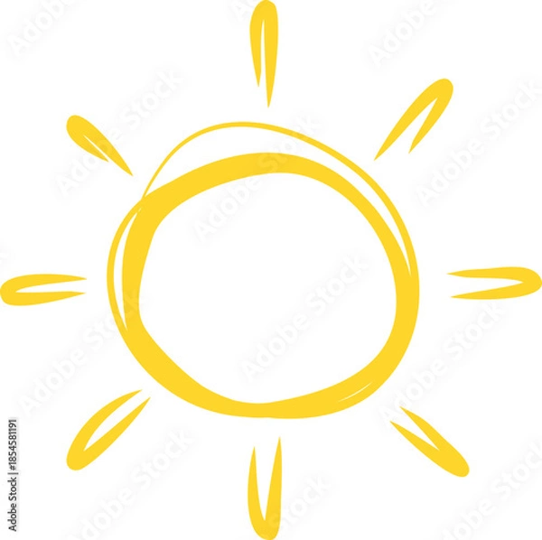 Obraz Doodle Sun Sketch 