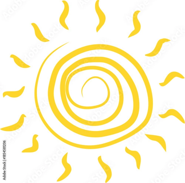 Obraz Doodle Sun Sketch 