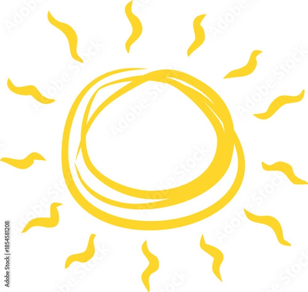 Obraz Doodle Sun Sketch 