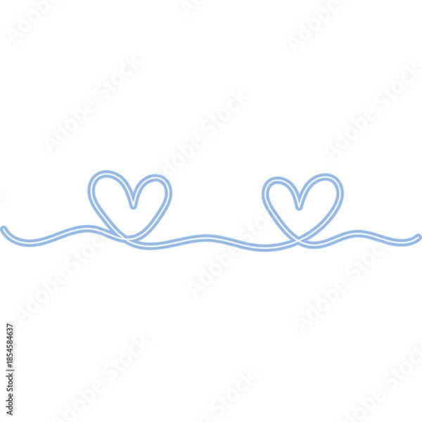 Obraz Continuous Line Heart Neon