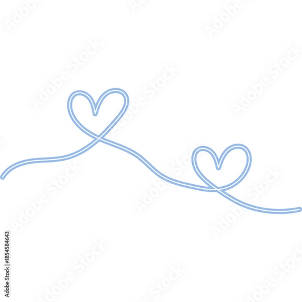 Obraz Continuous Line Heart Neon