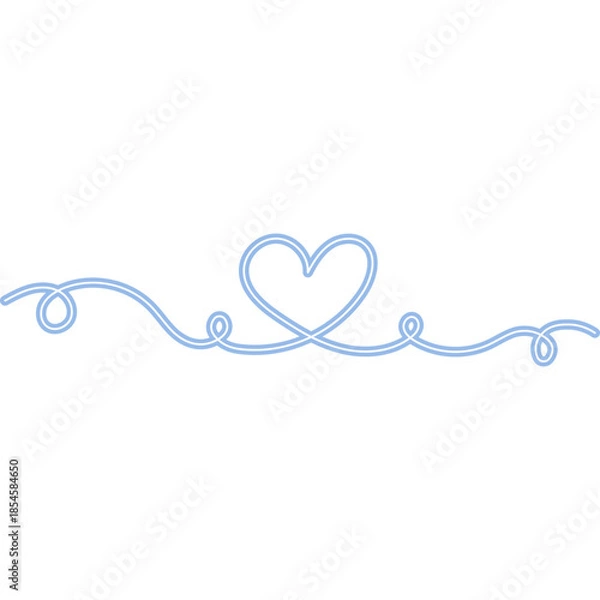Obraz Continuous Line Heart Neon