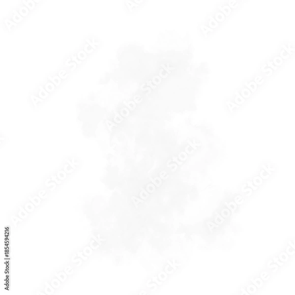 Obraz Billowing White Steam Cloud Formation Isolated Asset
