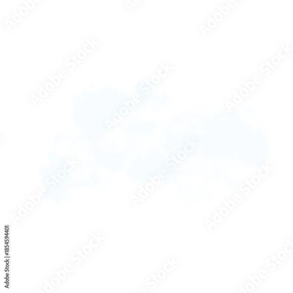 Obraz Thick White Cloud Formation Isolated for Design