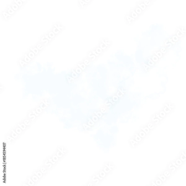 Obraz Wide Spread White Smoke Shape Isolated Asset