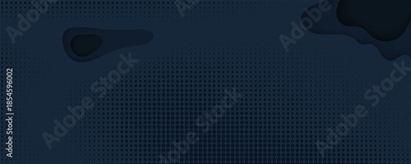 Obraz Abstract Blue Halftone Digital Background with Futuristic Dots Pattern