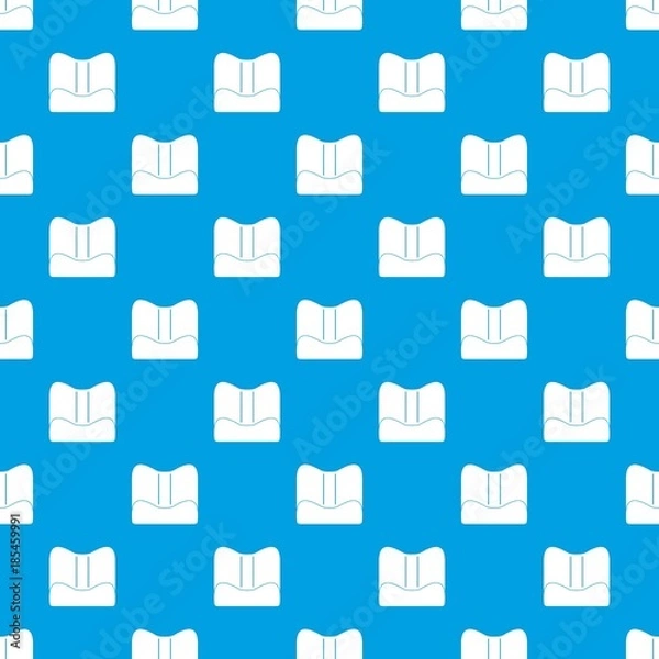 Fototapeta Orthopedic pillow pattern seamless blue