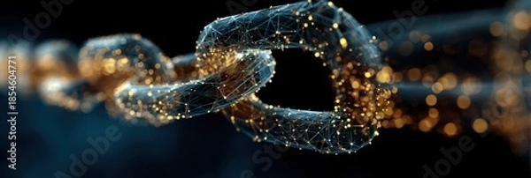 Obraz A digital map showing datum threaded through a remote chain as approval and planning shape the future contract solution