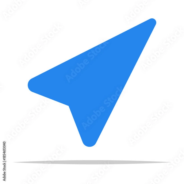 Obraz GPS navigation arrow symbol icon vector isolated illustration