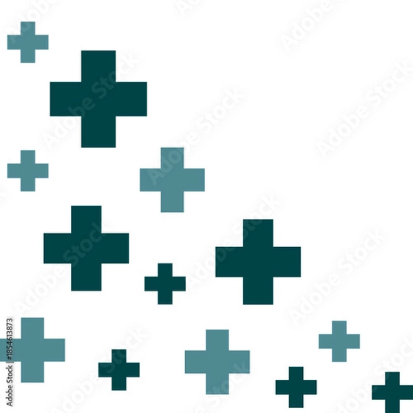Obraz Medical Cross Pattern Corner