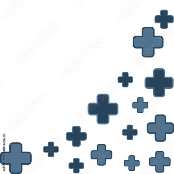 Obraz Medical Cross Pattern Corner