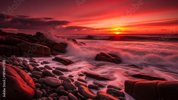 Obraz sunset over the sea