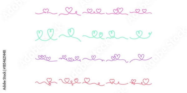 Obraz Continuous Line Heart Neon